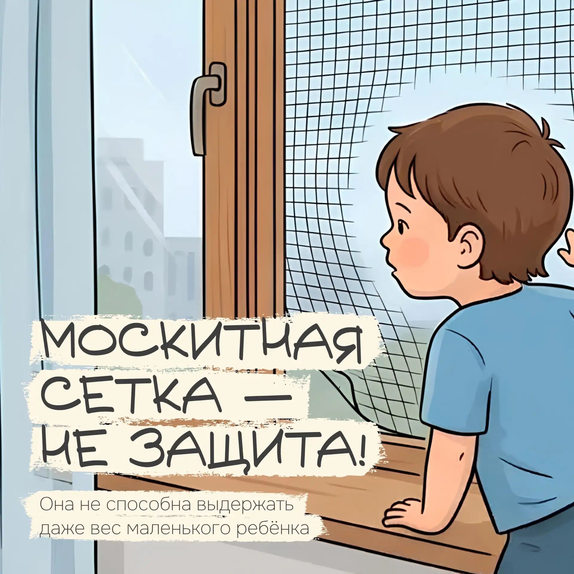 Москитная сетка — не защита: как обезопасить ребёнка у окна

С наступлением тёплого сезона особенно 