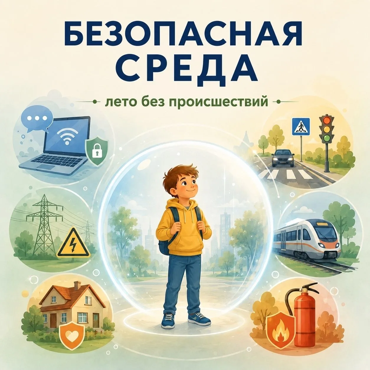 🛡️ БЕЗОПАСНАЯ СРЕДА

Лето — время отдыха, новых впечатлений, путешествий и приключений. Но именно в