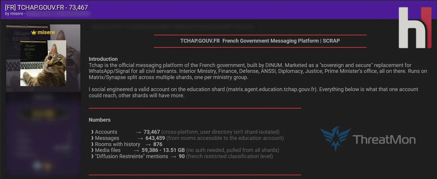😈 Хакеры взломали французский государственный мессенджер Tchap

Французские власти расследуют компр