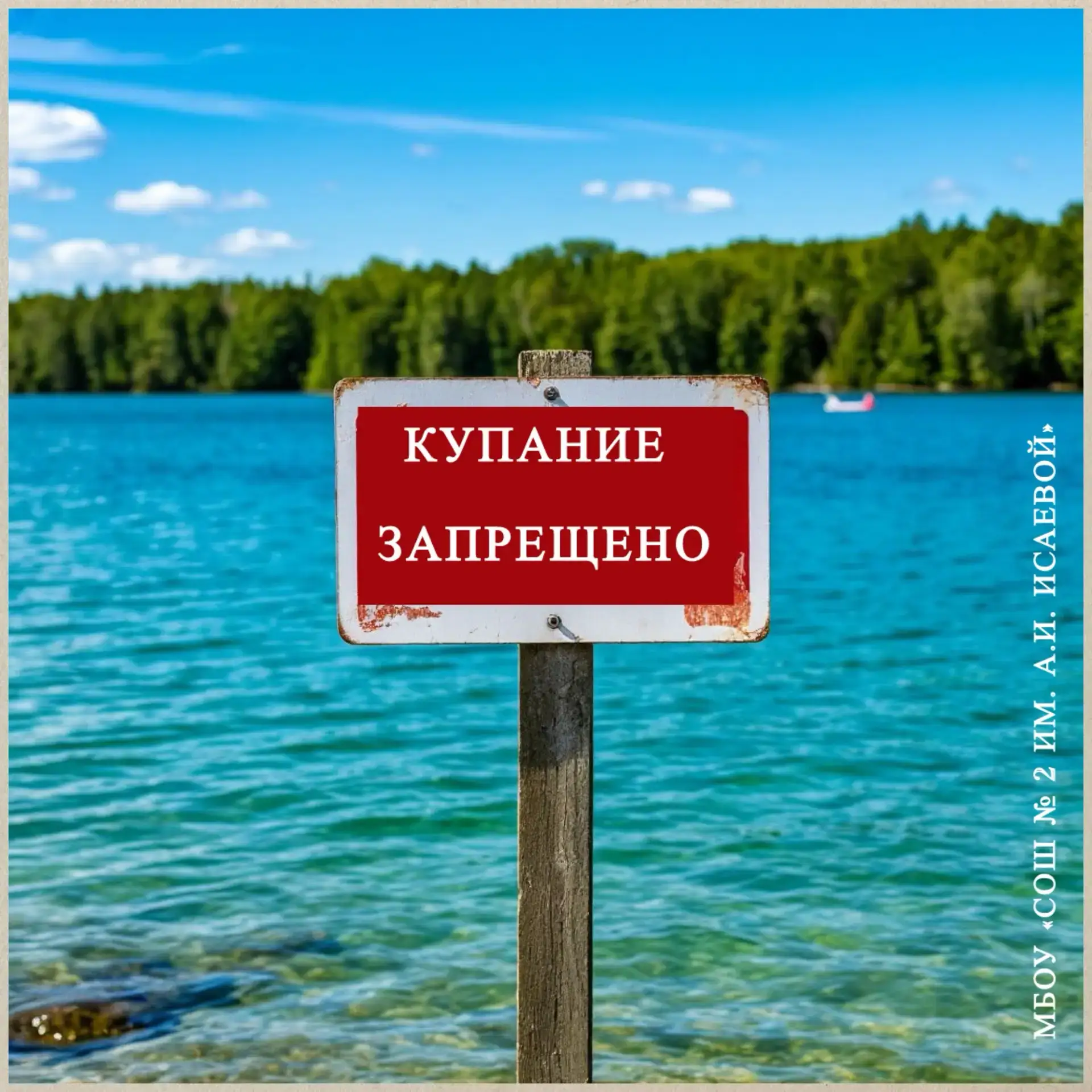 Важная информация о безопасности вблизи водоёмов⚠️

Купание в местах, не оборудованных для купания, 