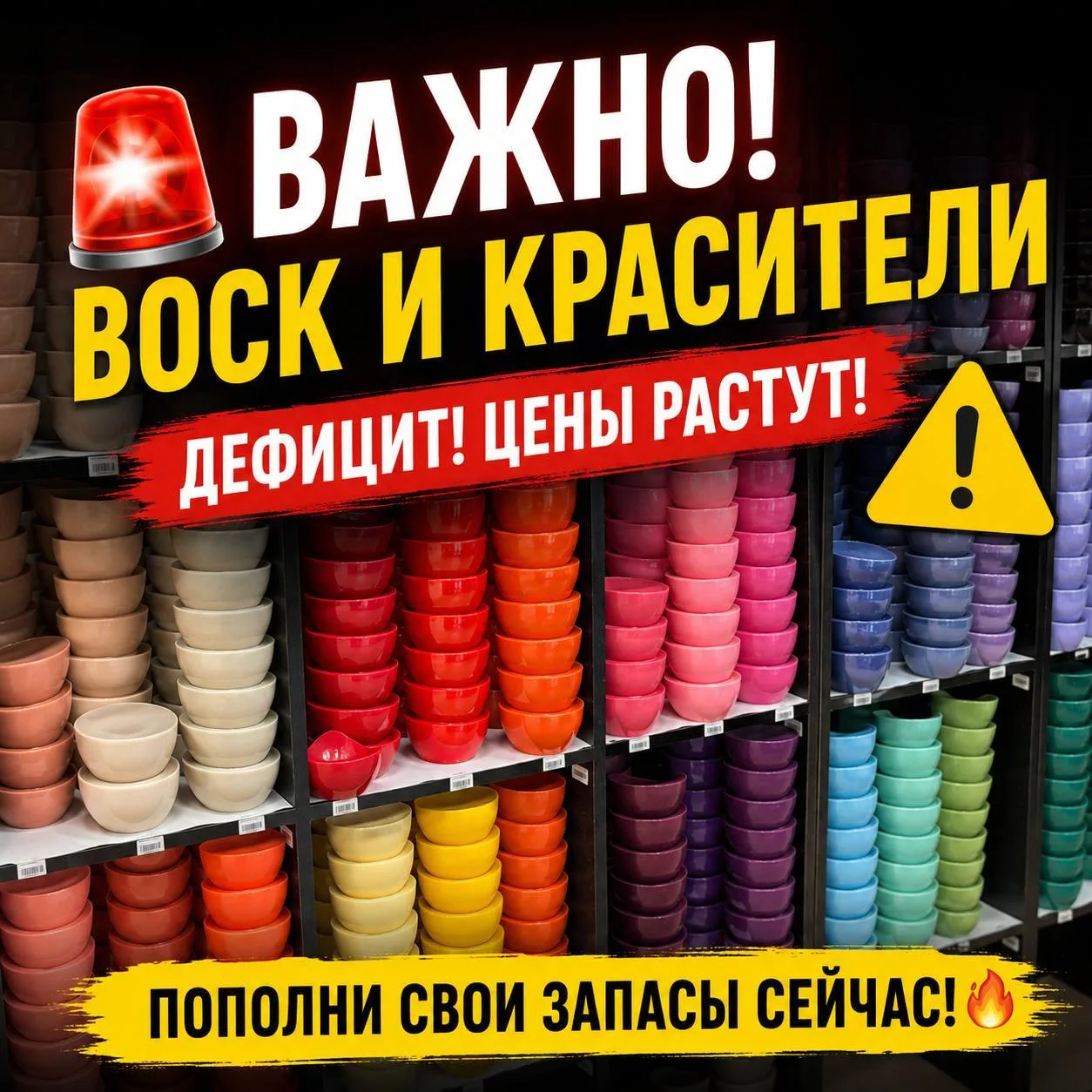 🚨🚨🚨 Друзья, важная информация по воску и красителям! 🚨🚨🚨

Мы получаем очень много сообщений по