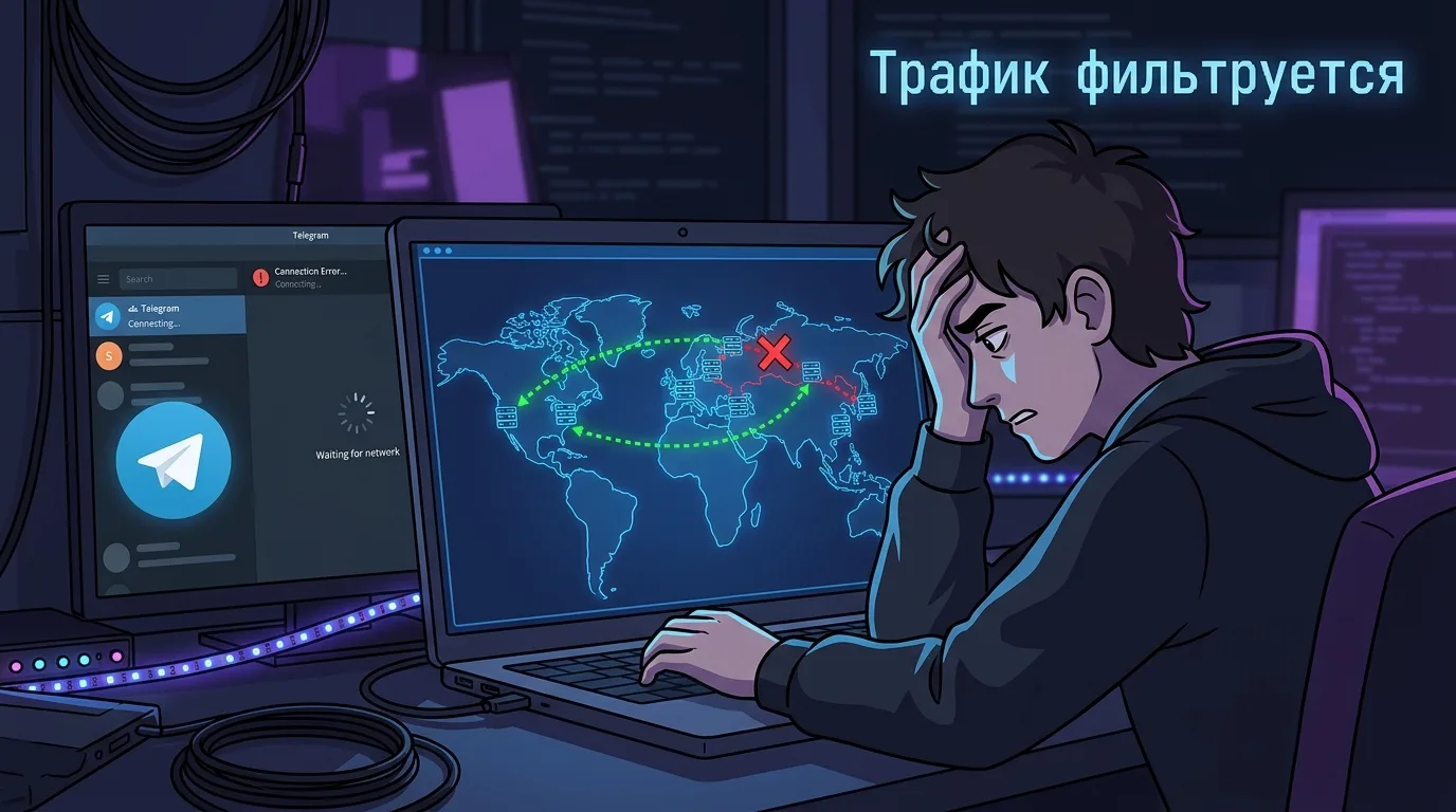🛠 Telegram-боты у меня и клиентов перестали работать одновременно. Стал разбираться.

Настраиваю кр