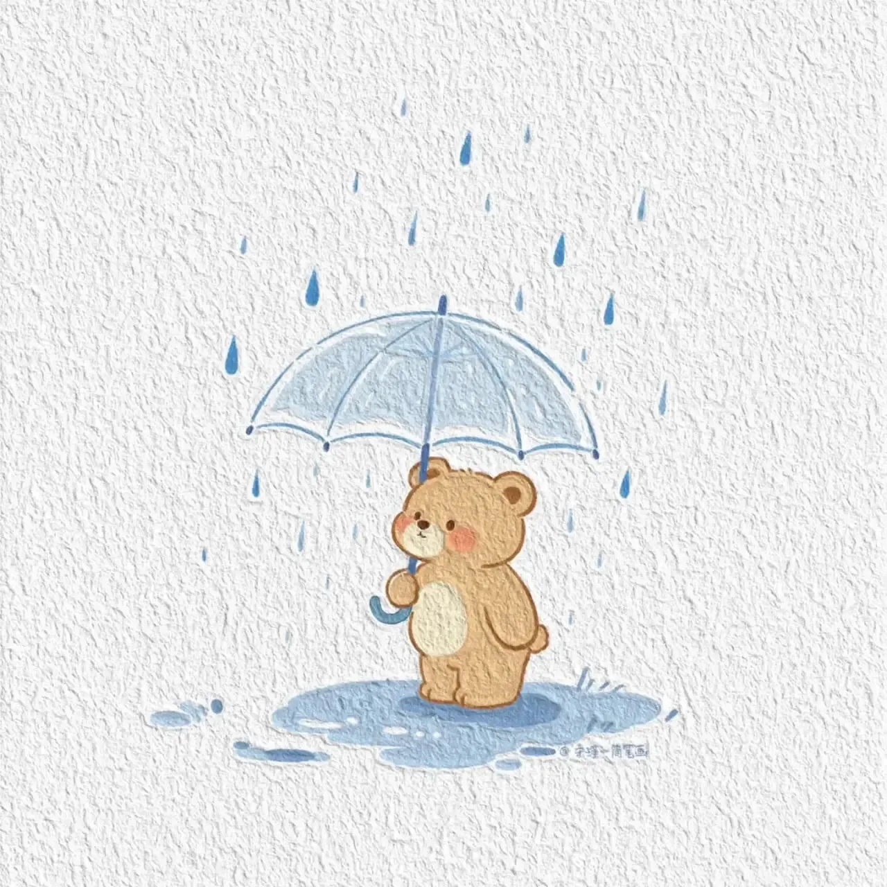 Рисуем милого медведя с зонтиком ☔️ 

Рисование для всех