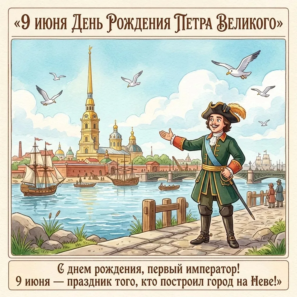 Рубрика: Исторический календарь 
🇷🇺9 июня — День рождения Петра I! 

Дорогие родители и друзья!

�