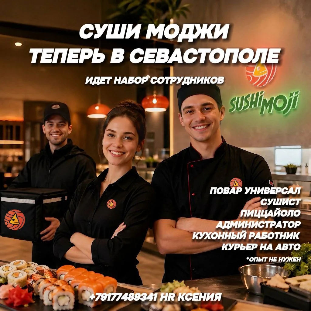 🔥СУШИ МОДЖИ ОТКРЫВАЕТСЯ В СЕВАСТОПОЛЕ! 🍣🍕  
  
  Мы запускаем ресторан доставки роллов и пиццы — 