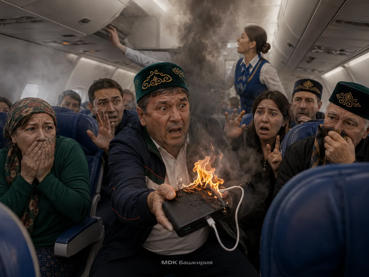 На рейсе Уфа — Анталья загорелся пауэрбанк пассажира

Во время посадки пассажиров в аэропорту Уфы в 