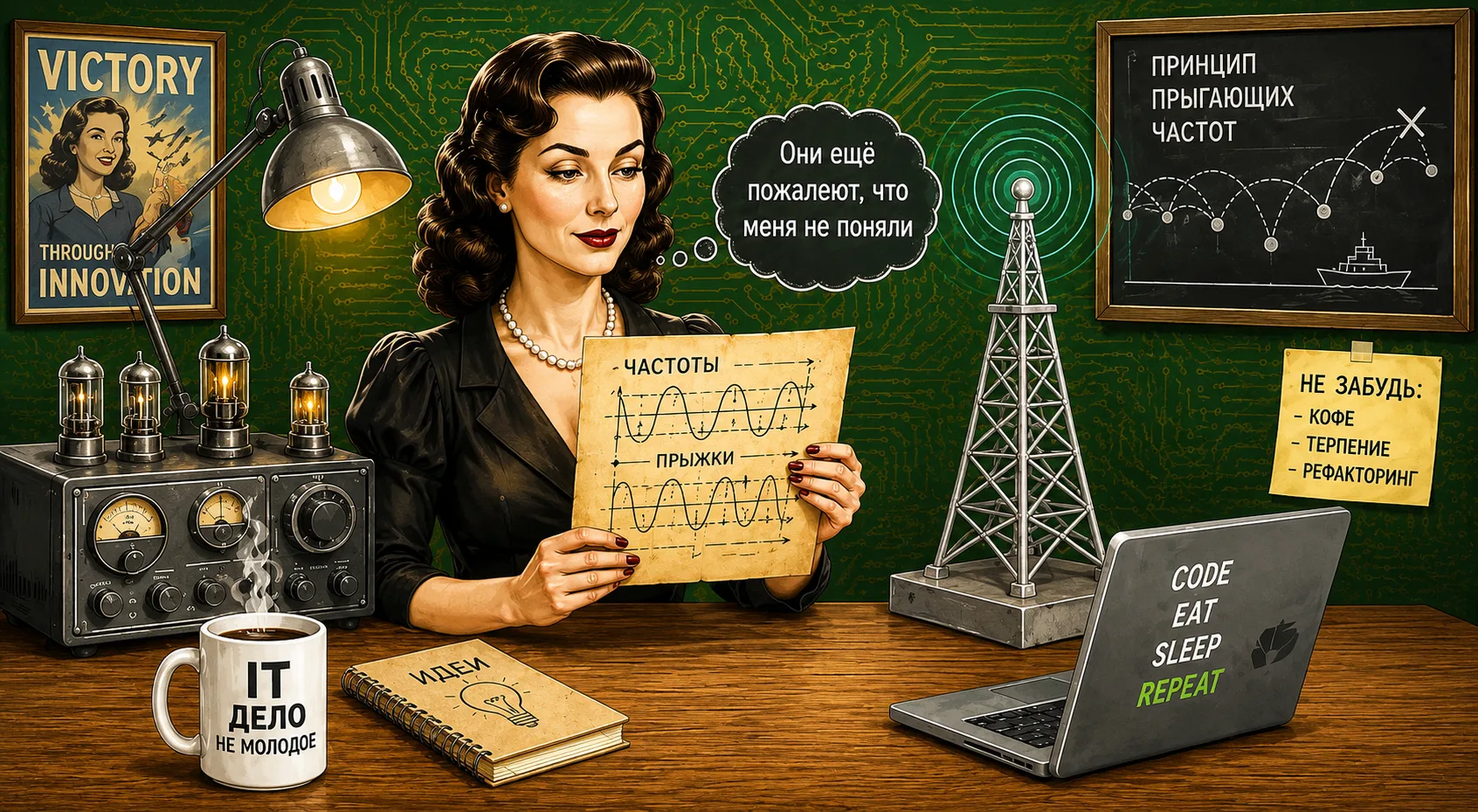 Как Wi-Fi придумала голливудская звезда

Думаешь, Wi-Fi придумали бородатые дядьки в свитерах? А вот