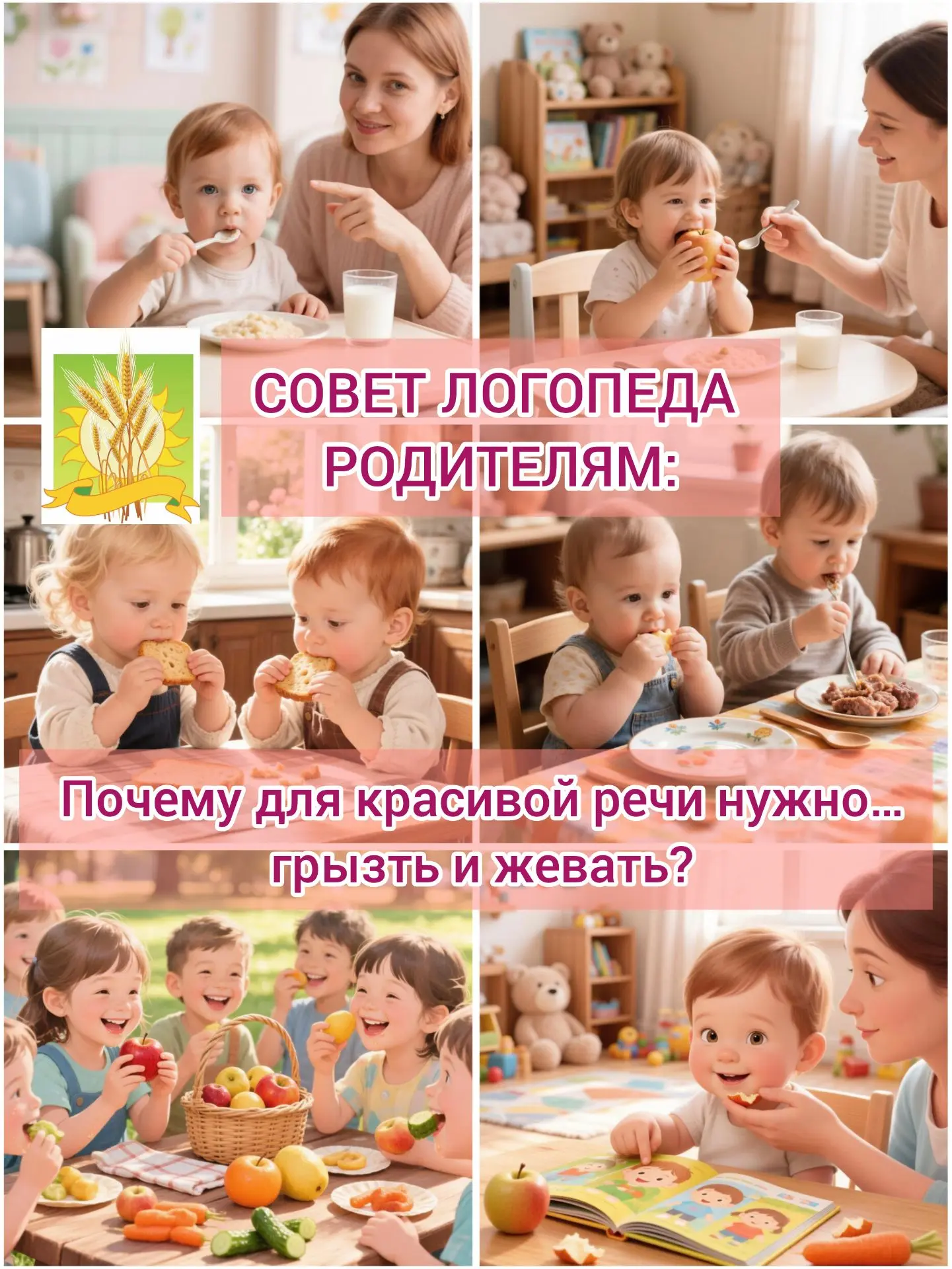 👄 СОВЕТ ЛОГОПЕДА РОДИТЕЛЯМ: Почему для красивой речи нужно… грызть и жевать?

Уважаемые родители, з