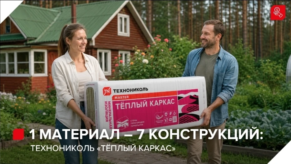Один материал для 7 конструкций: где работает ТЕХНОНИКОЛЬ «Тёплый каркас»

Когда хочется подобрать у