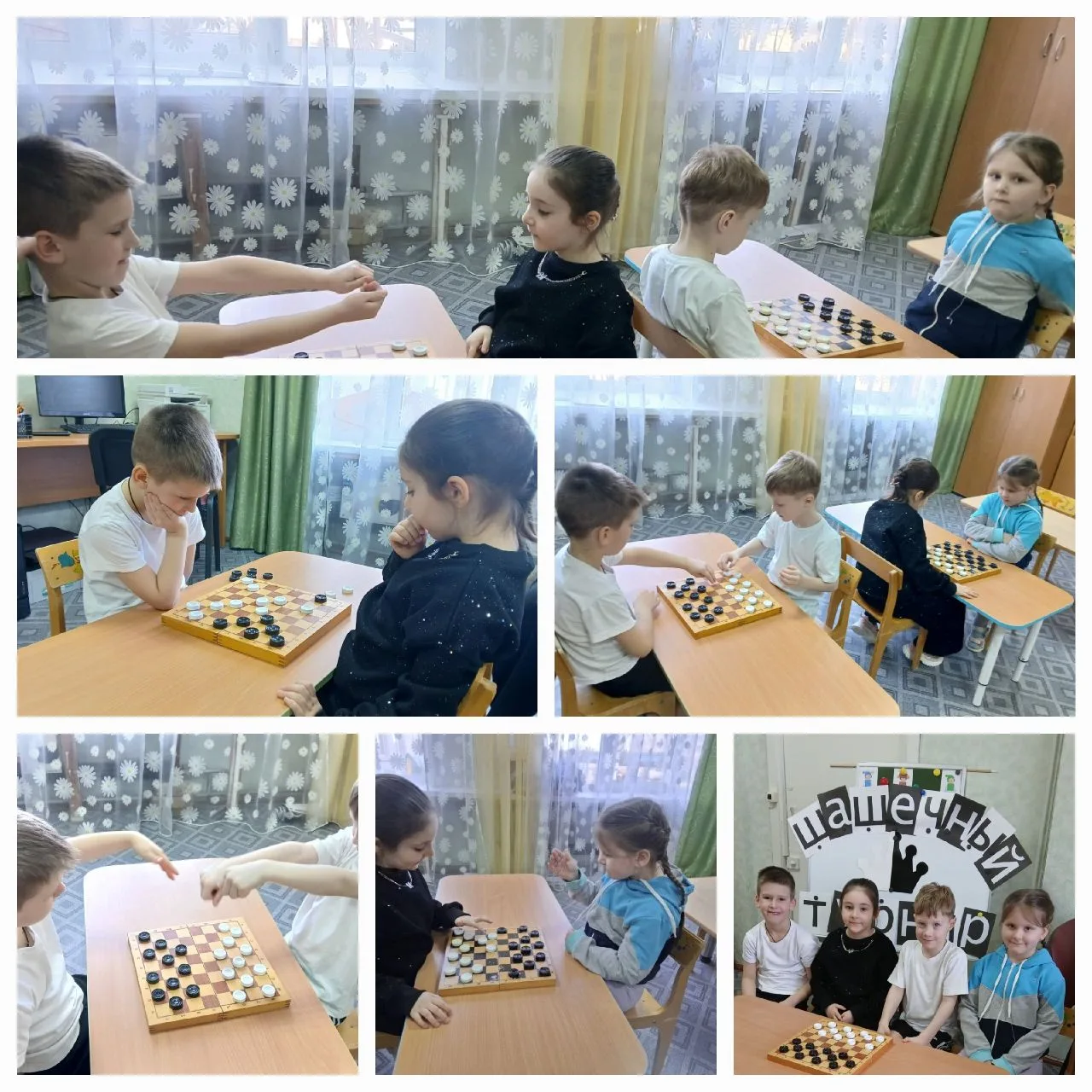 🎲 **Шашечный турнир в детском саду!**
! 🤔 Сегодня в детском саду состоялся турнир "Русские шашки",
