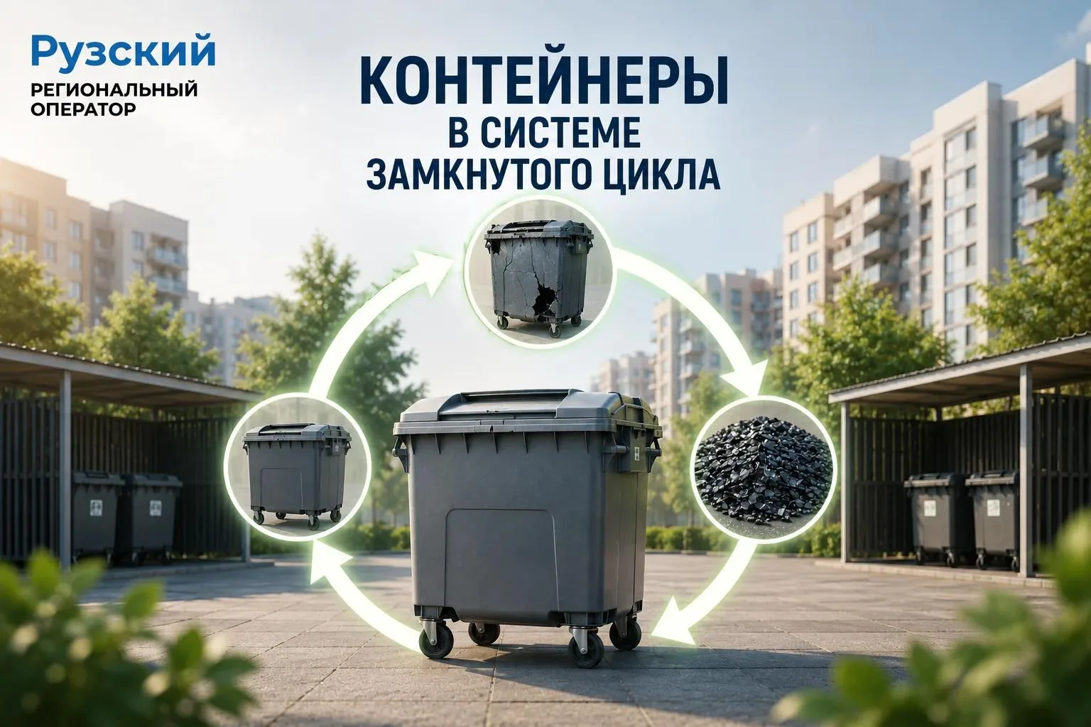 ♻️ Контейнеры в системе замкнутого цикла
Пластик может получать вторую жизнь и снова приносить польз