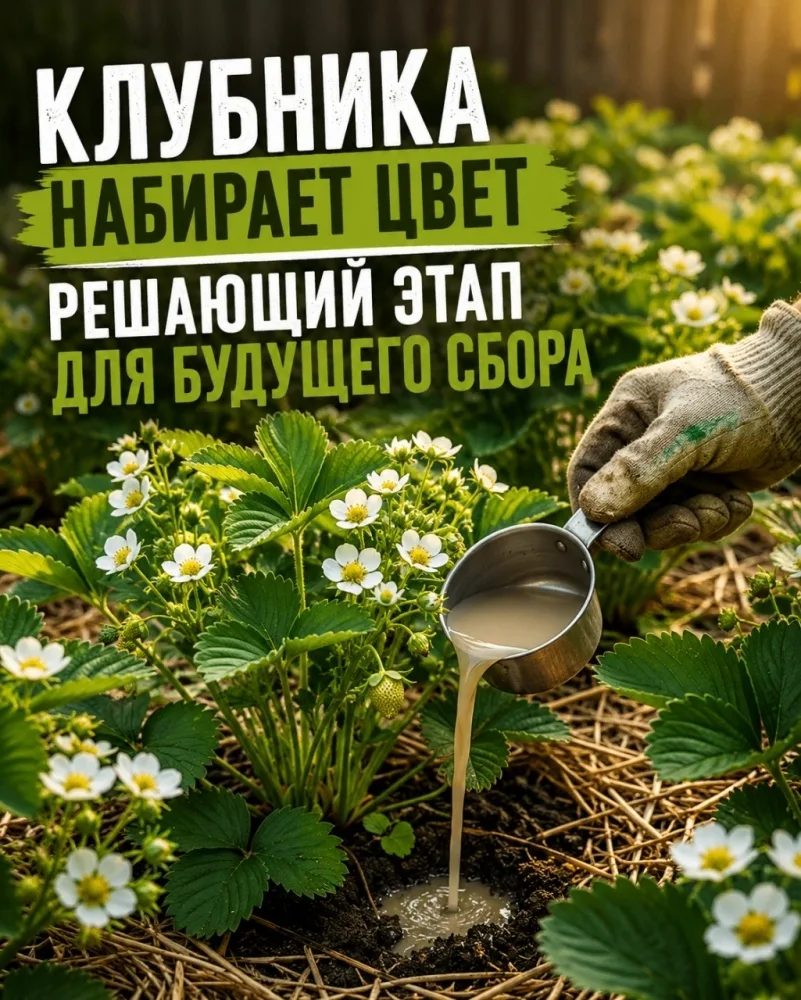 КЛУБНИКА НАБИРАЕТ ЦВЕТ
РЕШАЮЩИЙ ЭТАП ДЛЯ БУДУЩЕГО СБОРА 🍓🌿Как только на клубничных грядках распуск
