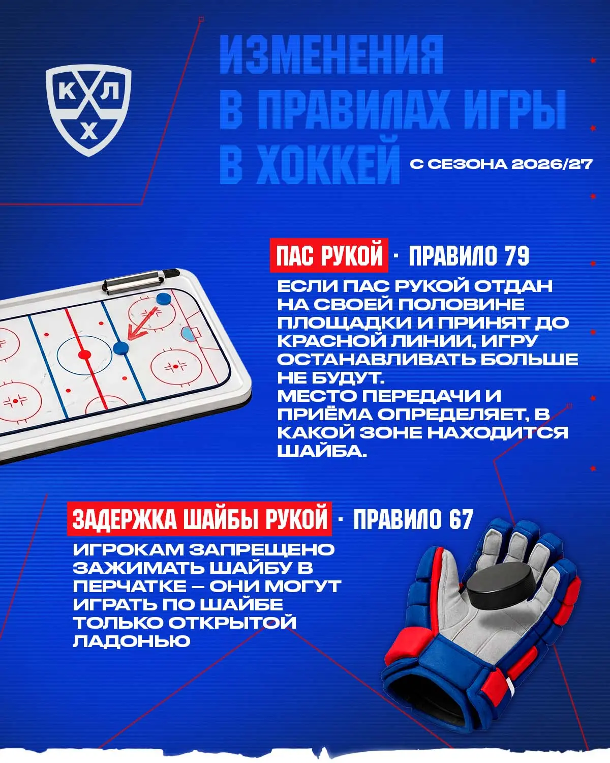 В новом сезоне нас ждут изменения в хоккейных правилах. Изучаем, чтобы и самому не путаться, и сосед