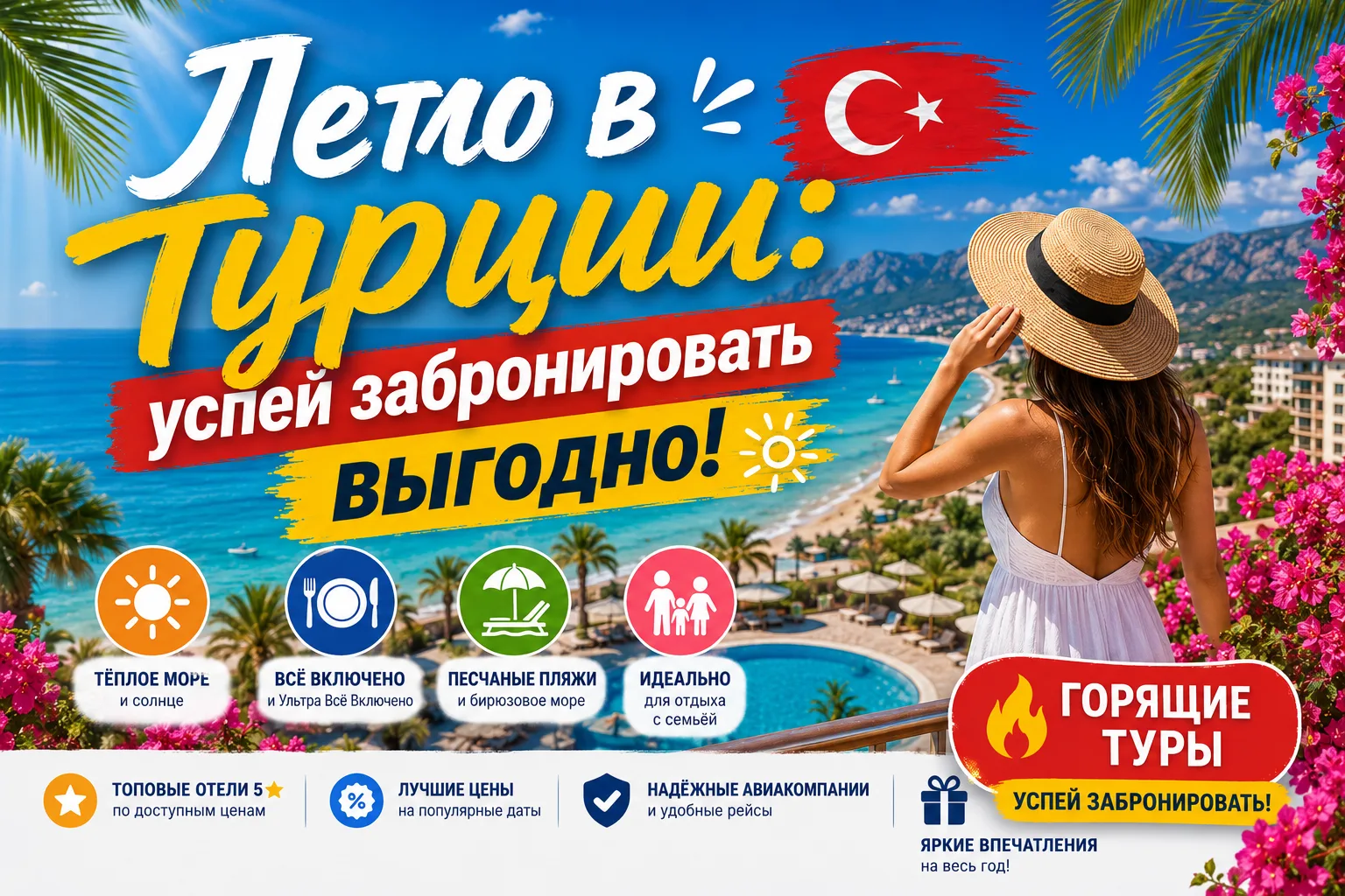 🇹🇷 Турция в июле: ТОП самых проверенных отелей по отличным ценам!
⠀
Если вы планируете отдых летом