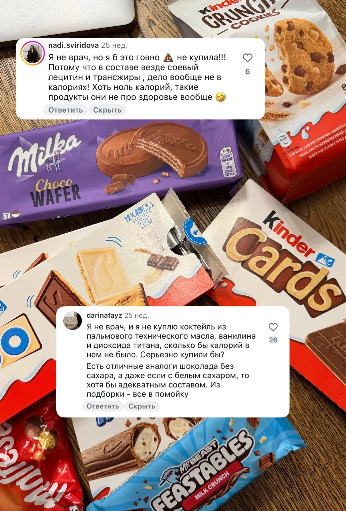Едите сладкое из магазина или боитесь вреда ?)) 

Да…. Многие боятся, да ещё и ругают меня, что я не