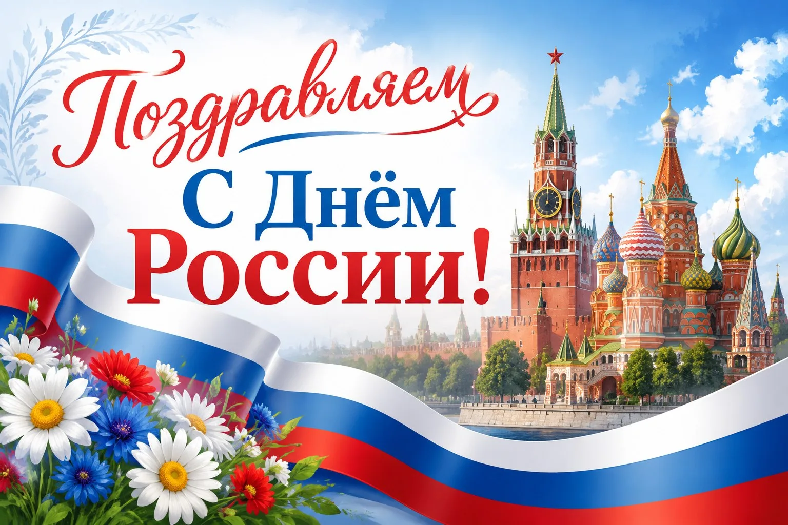 #12июня 🇷🇺Поздравляем всех с Днём России — праздником, который объединяет нас любовью к Родине, ув