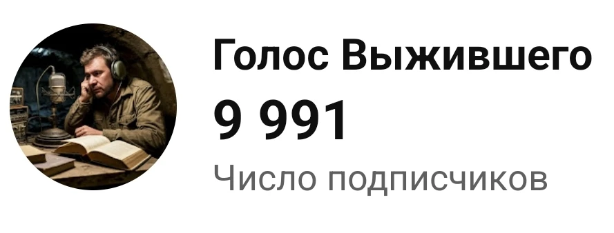 На втором канале почти юбилей. Если вы ещё не там, присоединяйтесь: https://youtube.com/@GolosVyzhiv