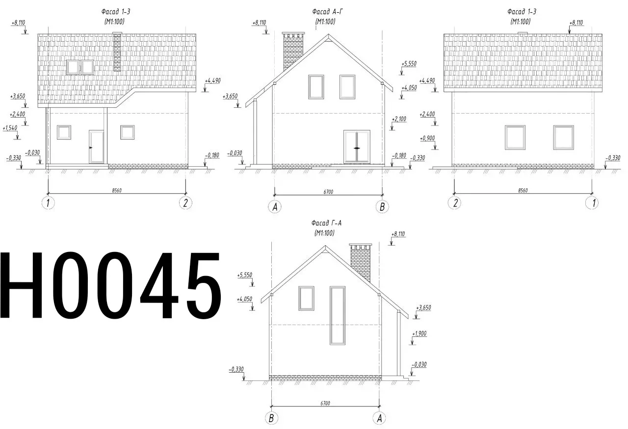 📝Проект # Н0045

🏠Одноэтажный дом с мансардой и 4 комнатами

Основные размеры:
Габариты дома – (ши