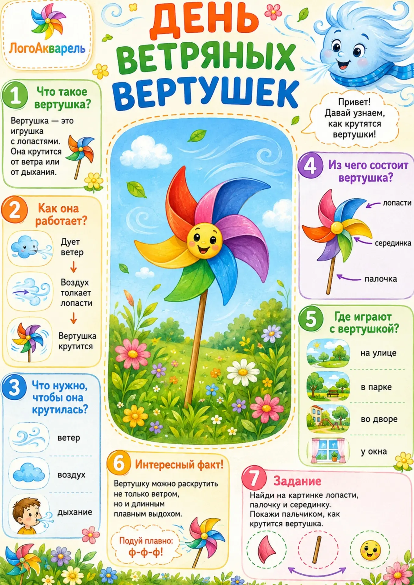 🌬 Ветер дует, вертушки крутятся, логопеды радуются!
Сегодня знакомим Вас с интересным  праздником!
