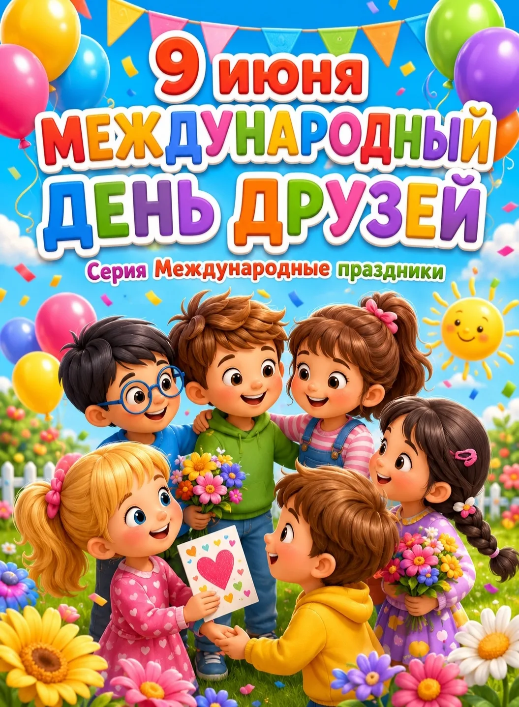 9 июня - Международный праздник день друзей. 
👬 Дружба - одно из главенствующих чувств, связывающих