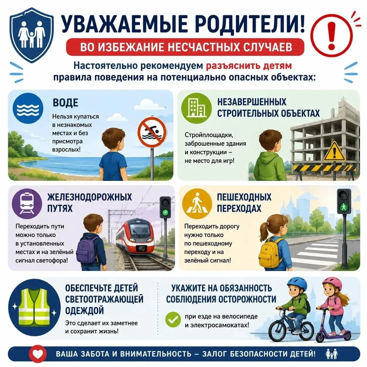 Памятки по безопасности детей в летний период