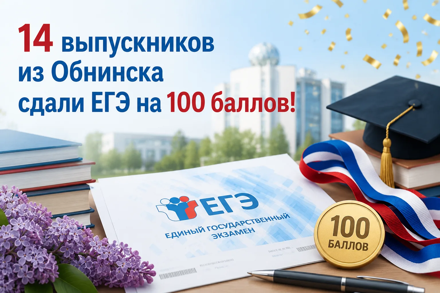 🎓 14 выпускников из Обнинска сдали ЕГЭ на 100 баллов!

Администрация наукограда поделилась первыми 
