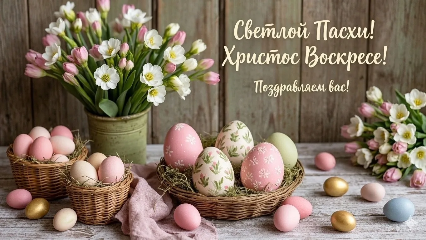 Друзья, поздравляем вас со светлым праздником Пасхи!

Пусть этот день наполнит ваши дома душевным те