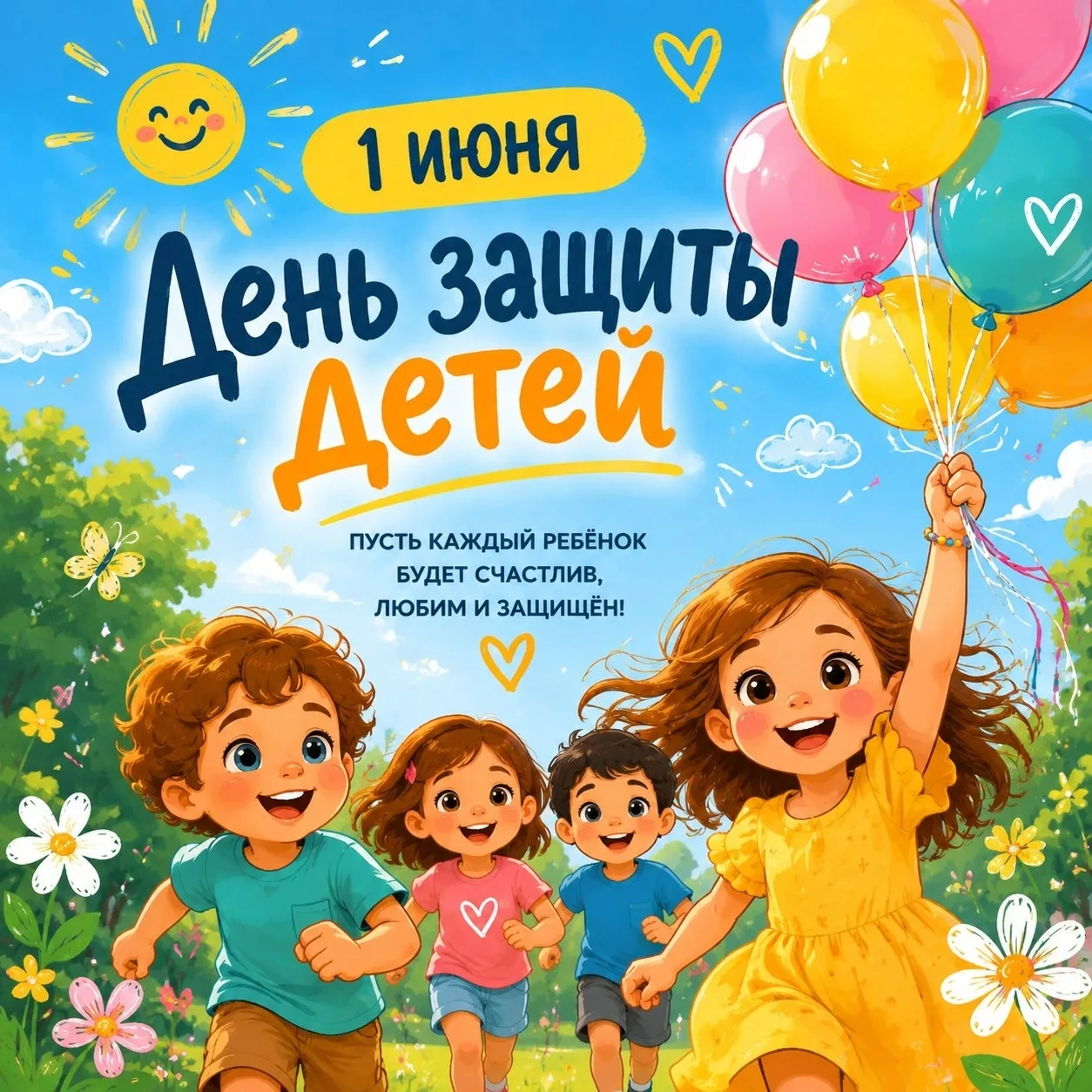 🎈  1 июня — особенная дата в календаре. Это не просто начало лета, а Международный день защиты дете