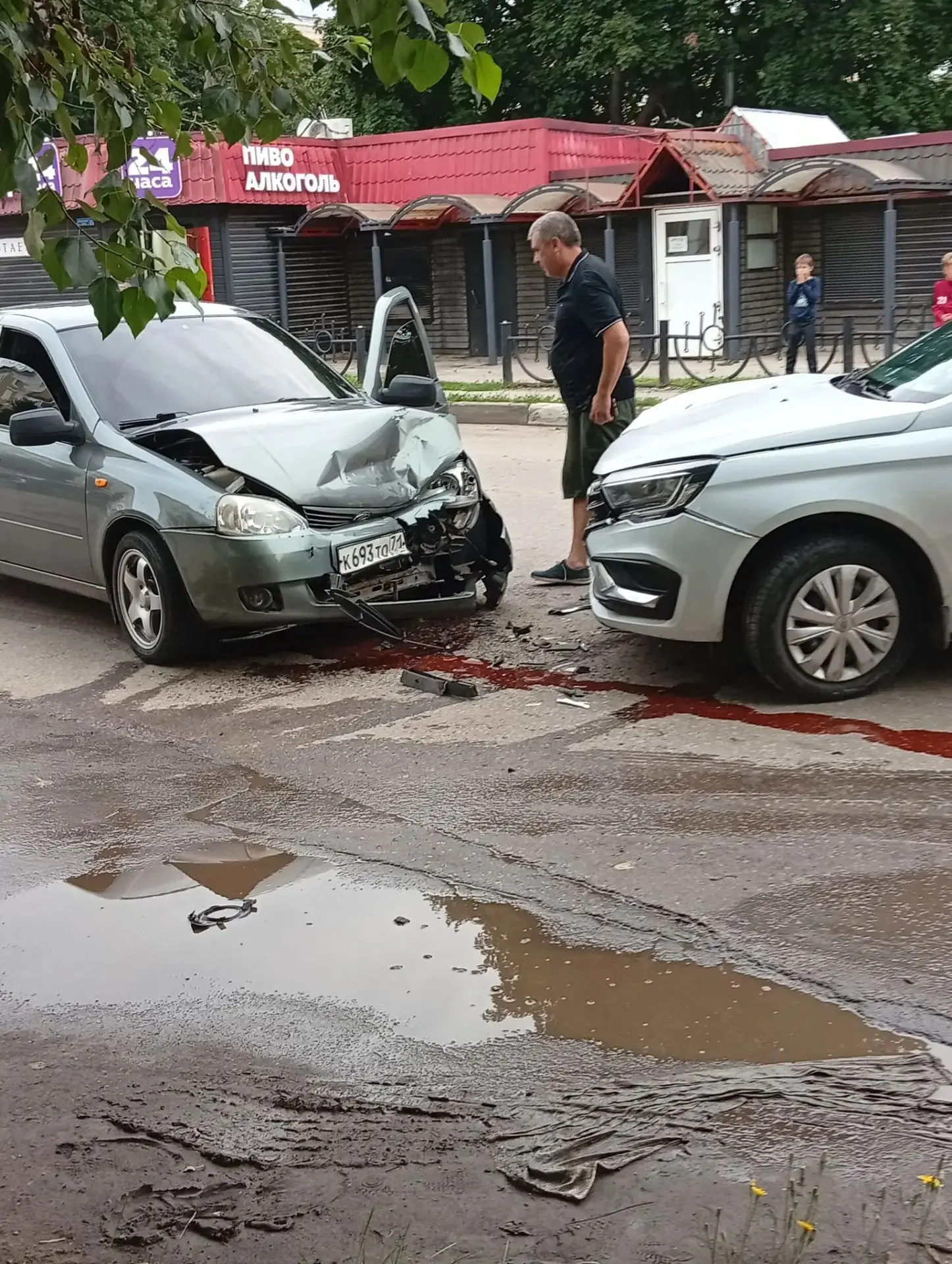 На улице Свердлова авария