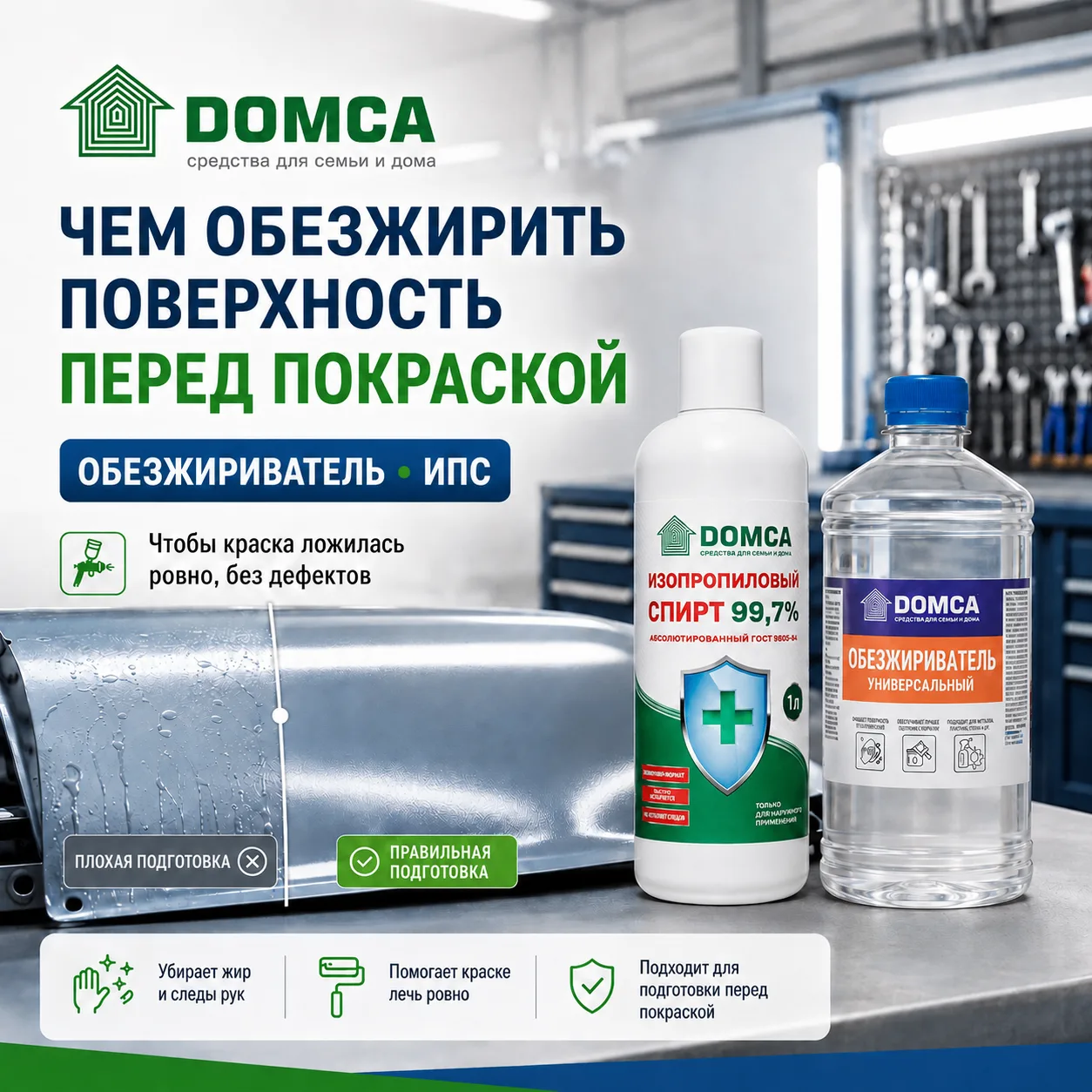 Краска плохо ложится, собирается пятнами, дает разводы, «рыбьи глаза» или начинает отслаиваться? Час