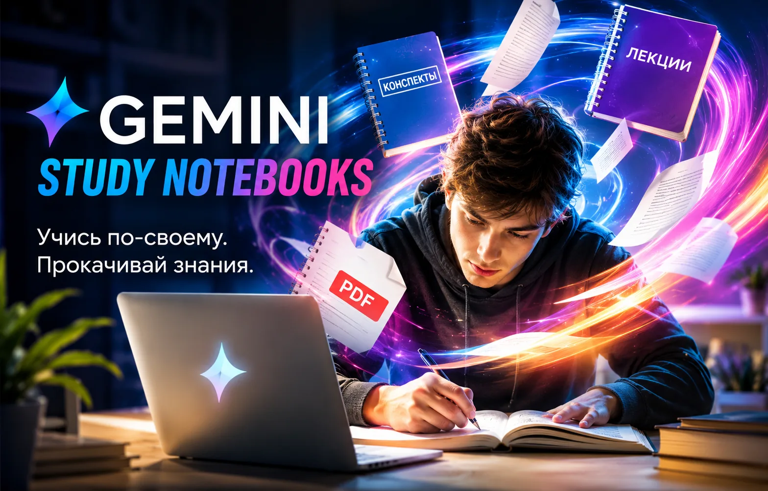 ⚡️ Google добавил в Gemini функцию Study Notebooks (Учебные блокноты) для учебы и разбора сложных те
