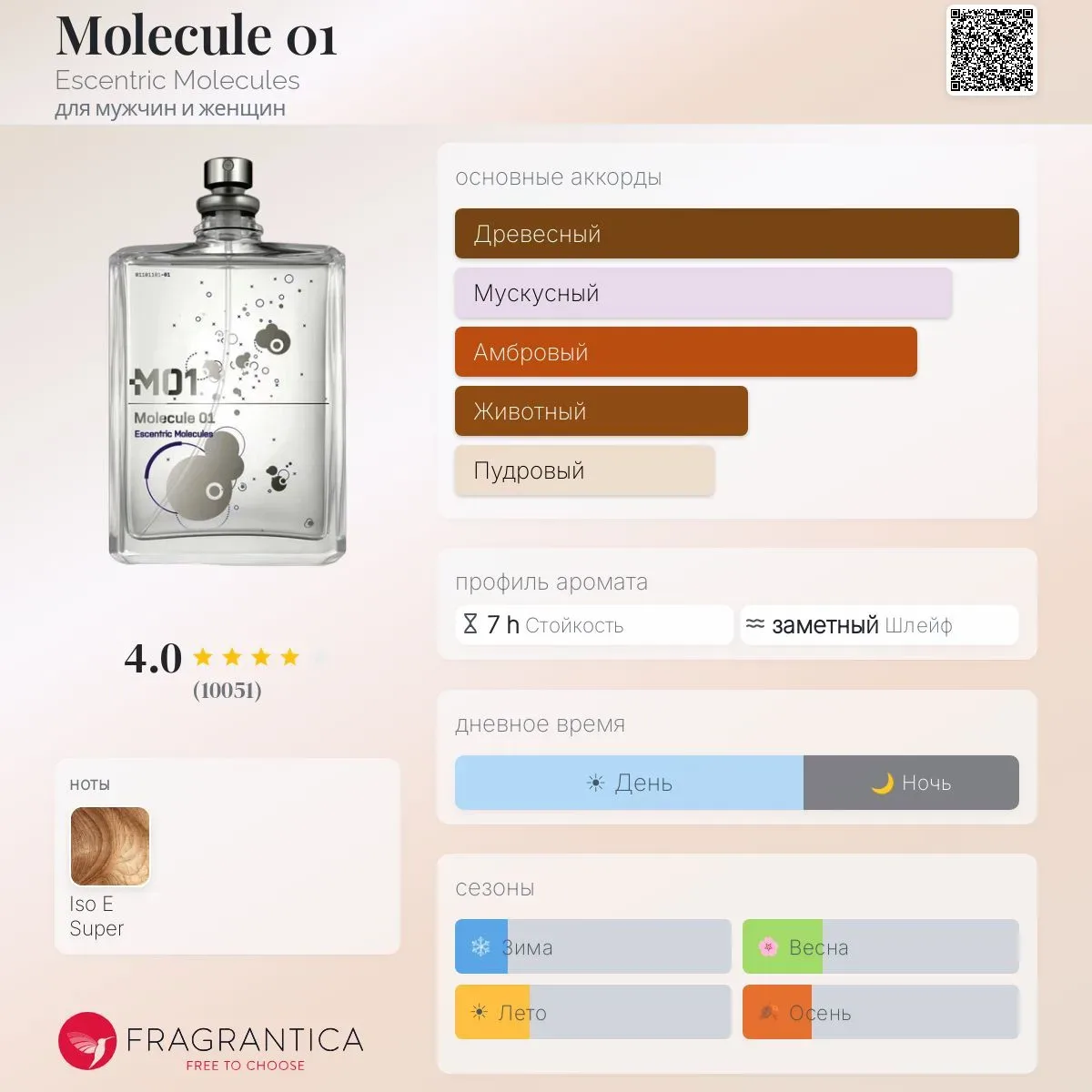❗ПРЕДРАСПИВ ❗

Escentric Molecules
Molecule 01 

Ноты: Iso E Super

Парфюмер: Geza Schoen

5мл - 630