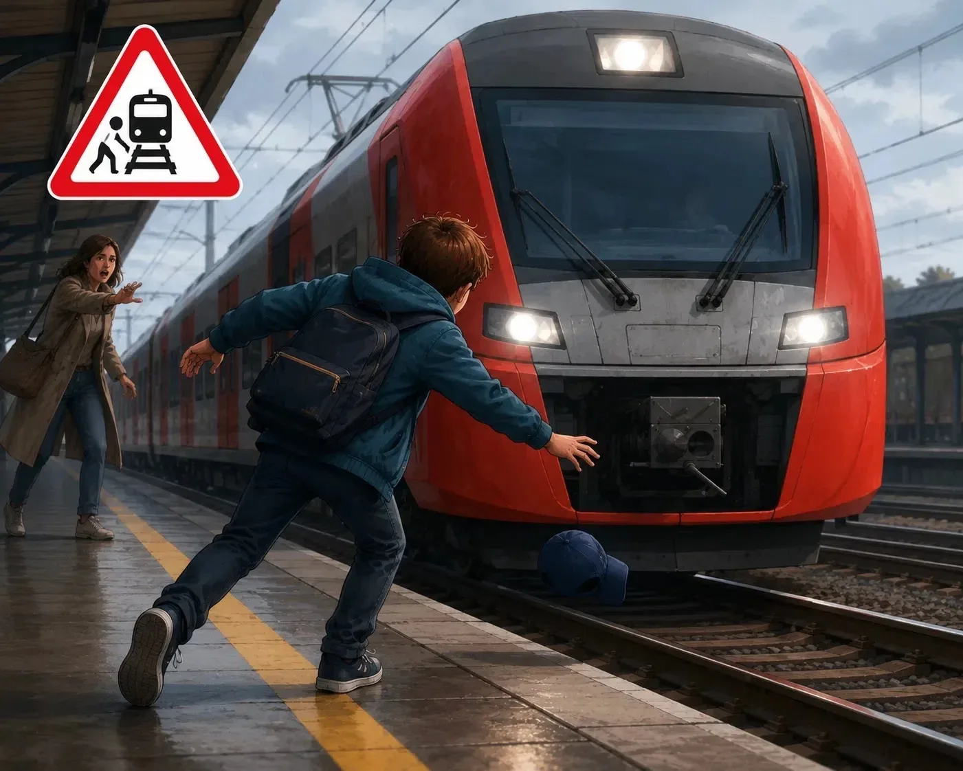 🛑 СТОП!
 Железная дорога — не место для игр 
Друзья, напоминаем: железная дорога — зона повышенной 