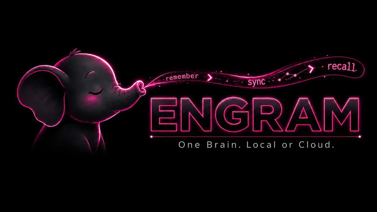 👣  Engram - память для AI-агентов, которые вечно всё забывают

Engram сохраняет решения, наблюдения