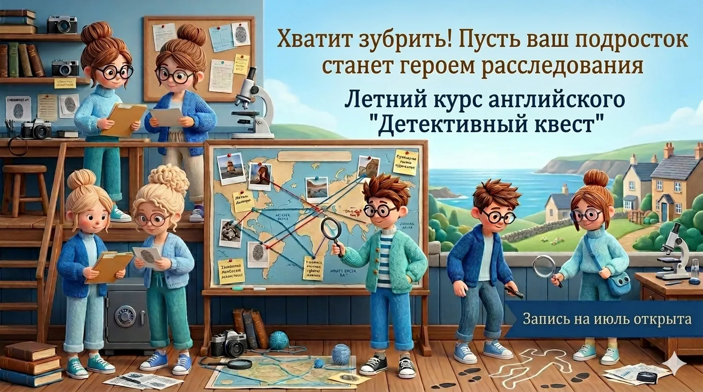 ​🕵️ Ваш подросток готов раскрыть преступление, о котором будут говорить все?

​🔍 Забудьте про лето