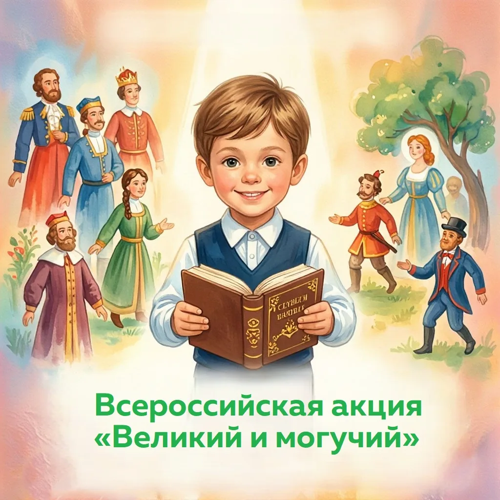 ✨ Приглашаем к участию во Всероссийской акции «Великий и могучий»! ✨

День русского языка — прекрасн