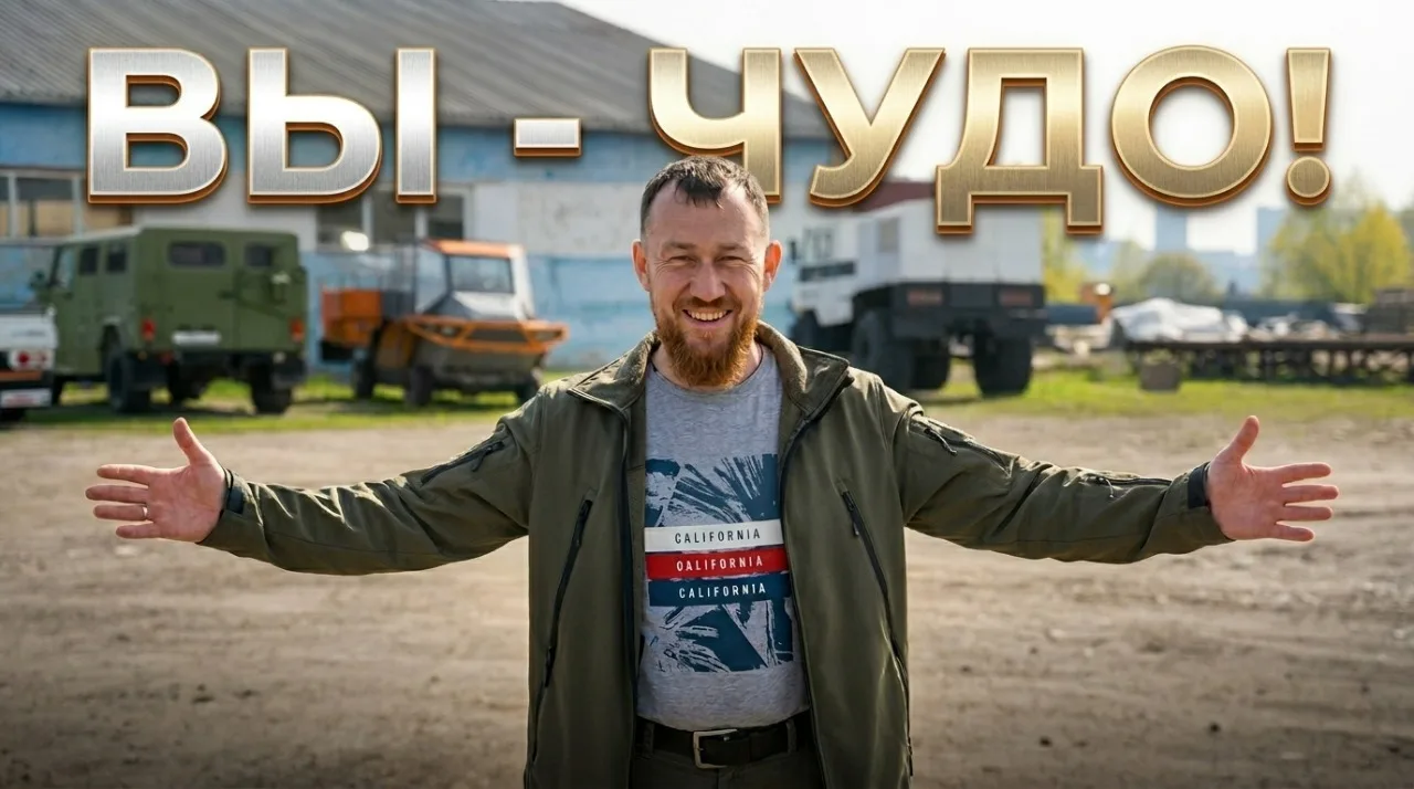 ВЫ ЧУДО! Как ВЫ спасли мое производсво вездеходов! Спасибо вам огромное! Продолжаем бороться!

https