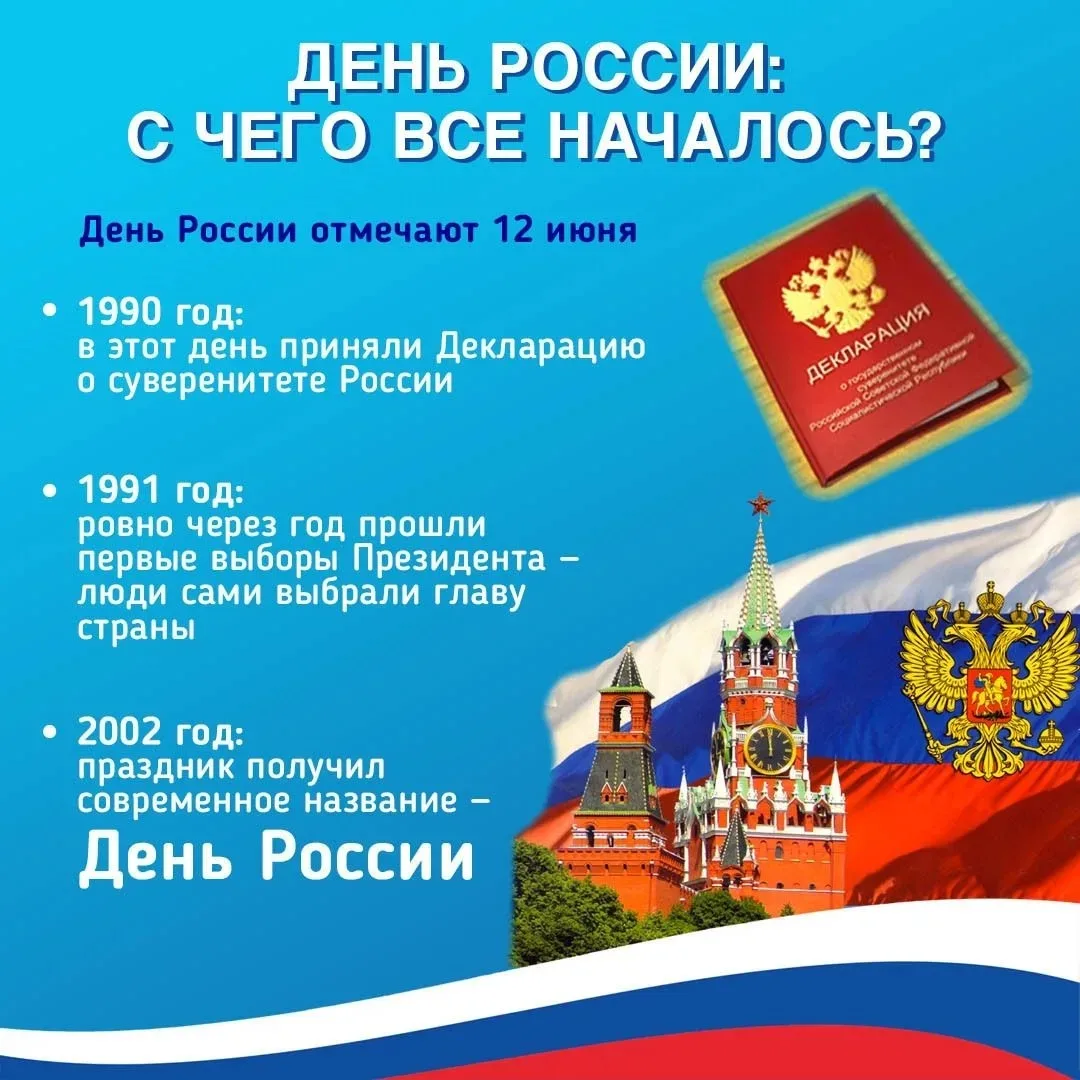 12 июня мы отмечаем День России.
Гордиться Родиной — значит знать ее историю и символы
В наших карто
