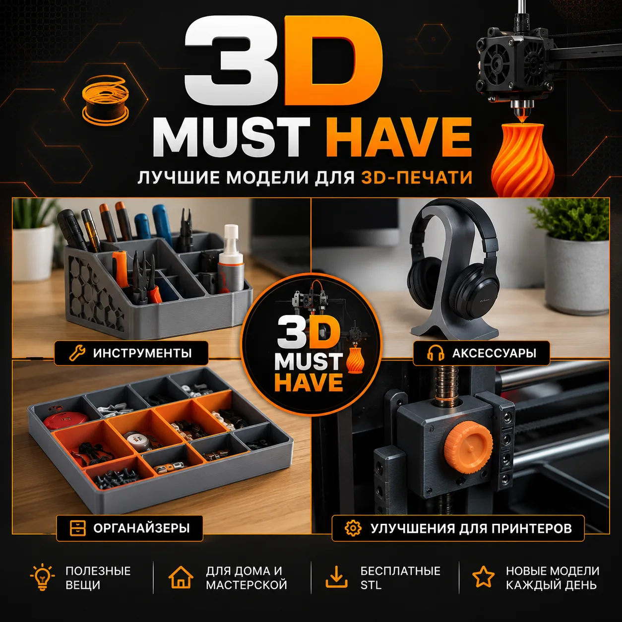 🚀 Если у тебя есть 3D-принтер — этот канал должен быть в подписках.

3D Must Have — это ежедневная 