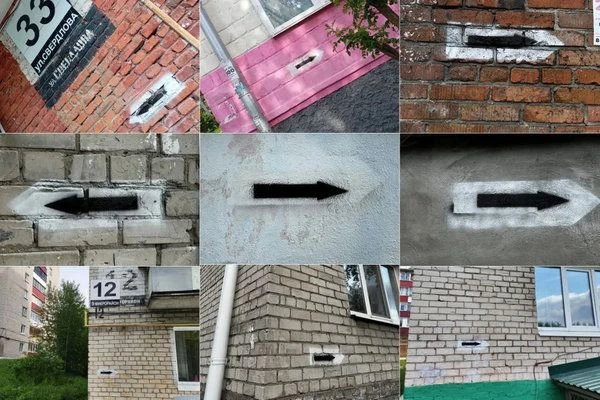 Важно и понятно: Указатели укрытий на домах

Сегодня завершены работы по нанесению стрелок-указателе