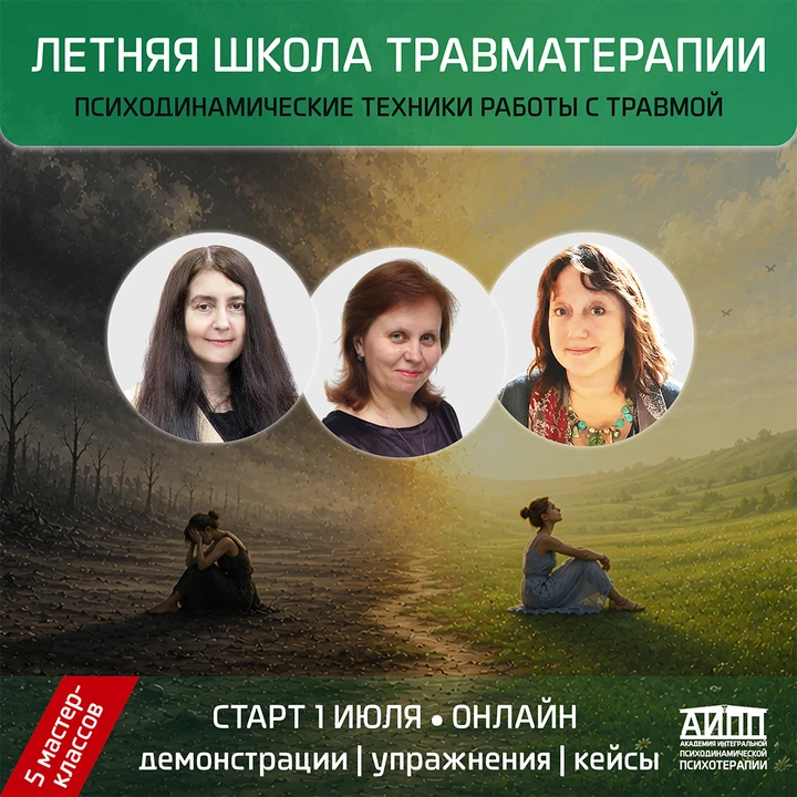 🔹 ЛЕТНЯЯ ШКОЛА ТРАВМАТЕРАПИИ для психологов
5 мастер-классов с лучшими психодинамическими техниками