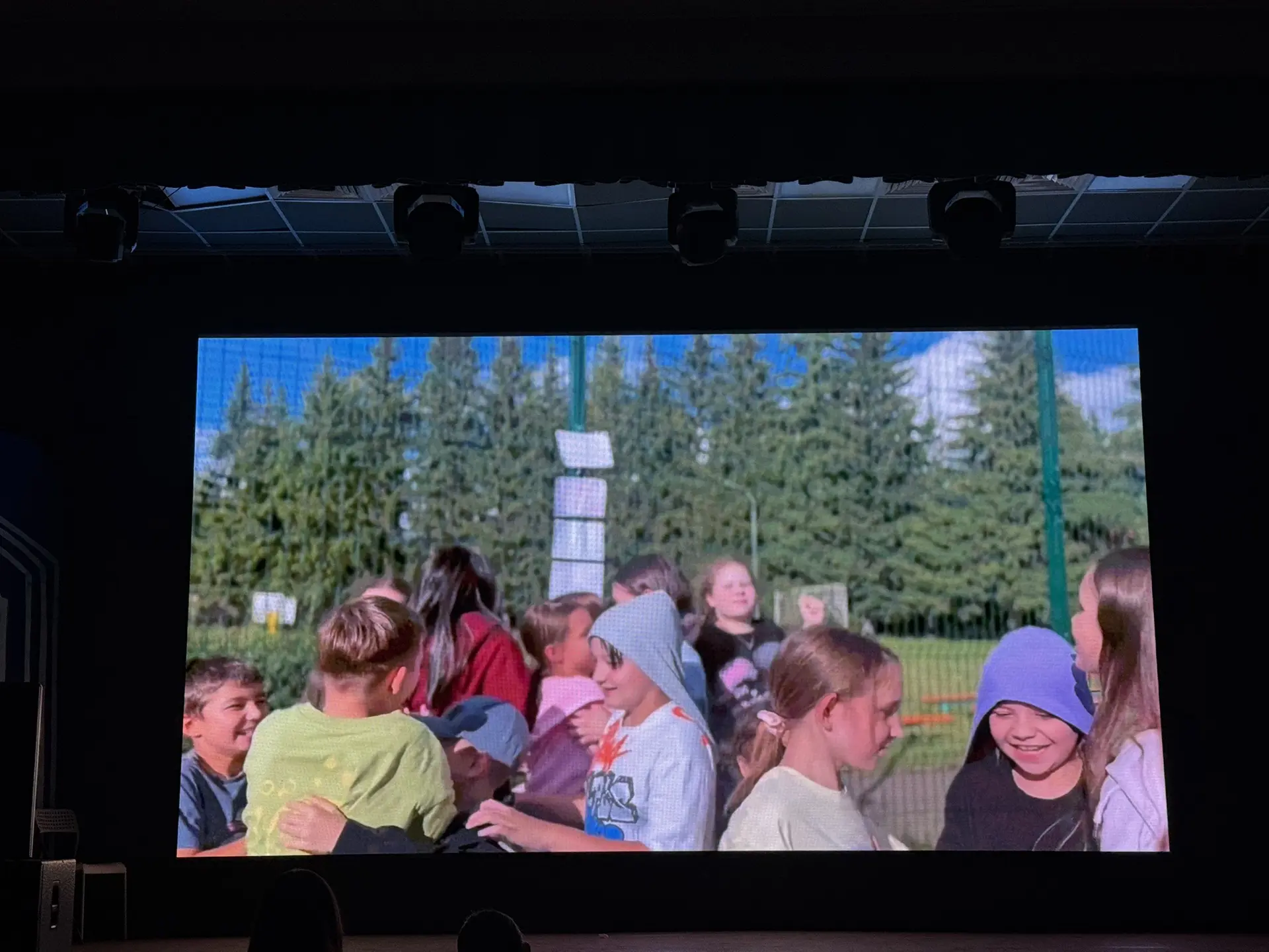 yesterday we watched the movies we shot during the day