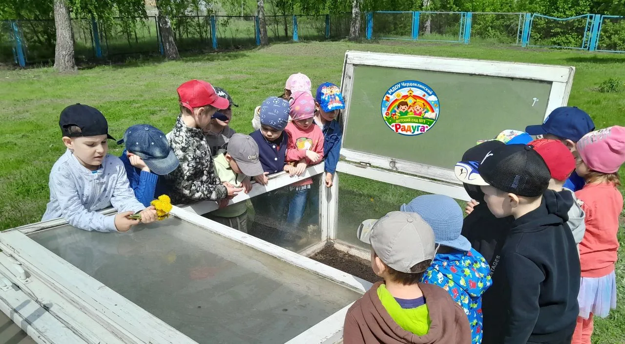 🌈Посадили огород,
Посмотрите,что растёт!
Будем мы ухаживать,
Будем поливать,
Будем за росточками
Др