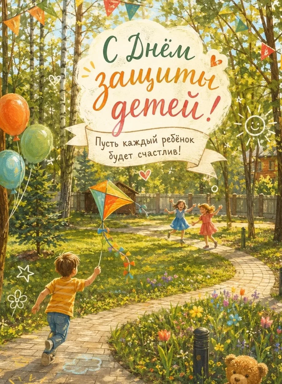 🌞 Дорогие юные читатели!

Поздравляем вас с Международным днём защиты детей! 🎉

Желаем вам весёлых