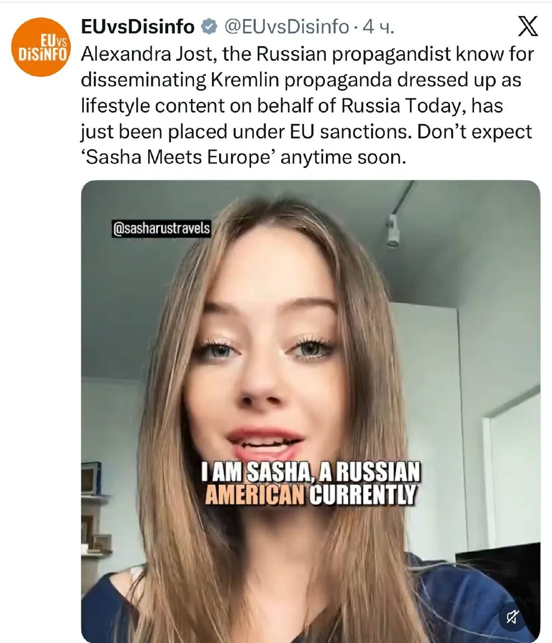 Ну приколдес. Оказывается, Александра Йост, которая попала под санкции сегодня — это лицо блога Sash