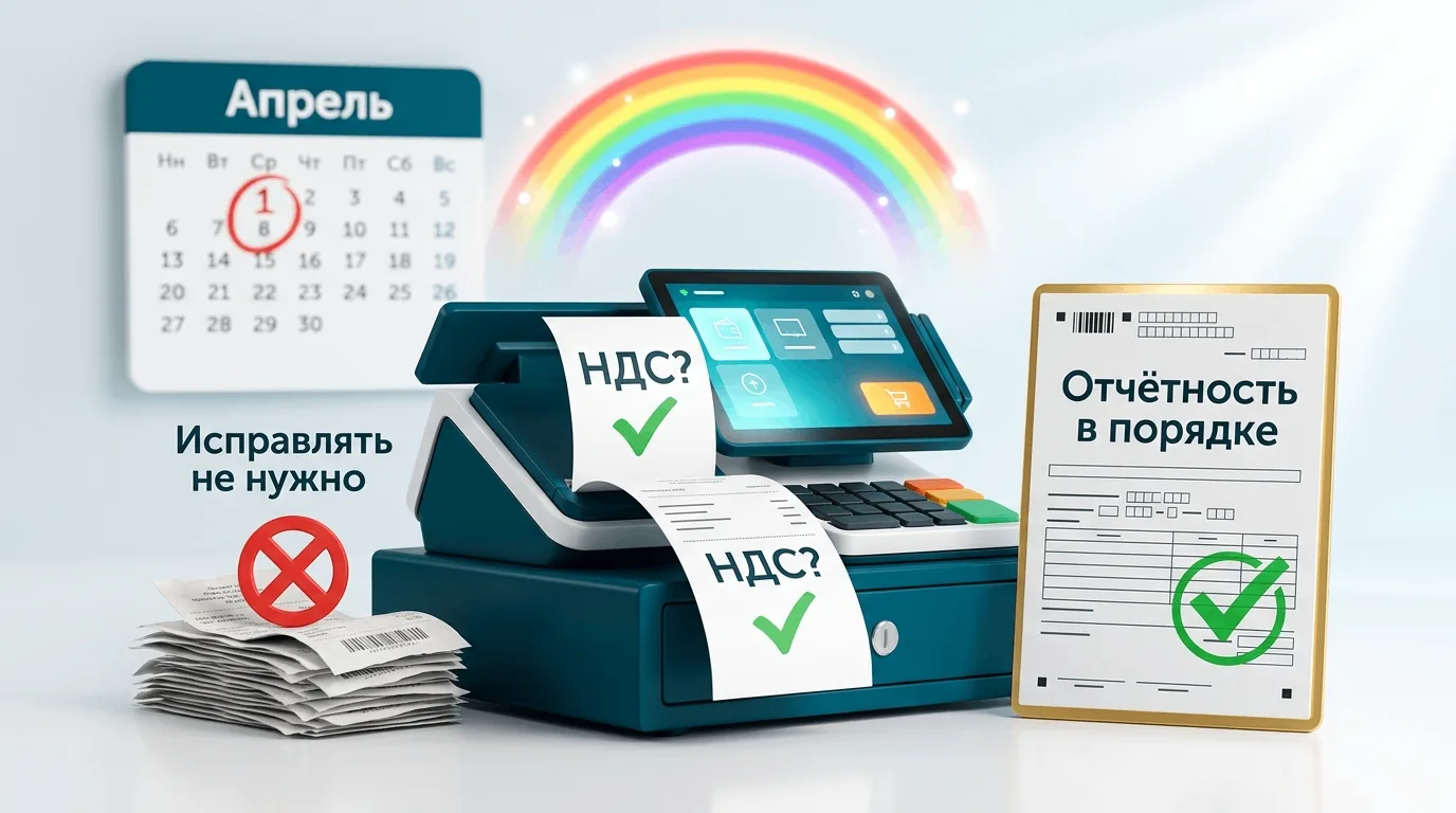 🍽️ Важная новость для рестораторов и кафе: Чеки с НДС можно не исправлять
Если ваш бизнес — общепит