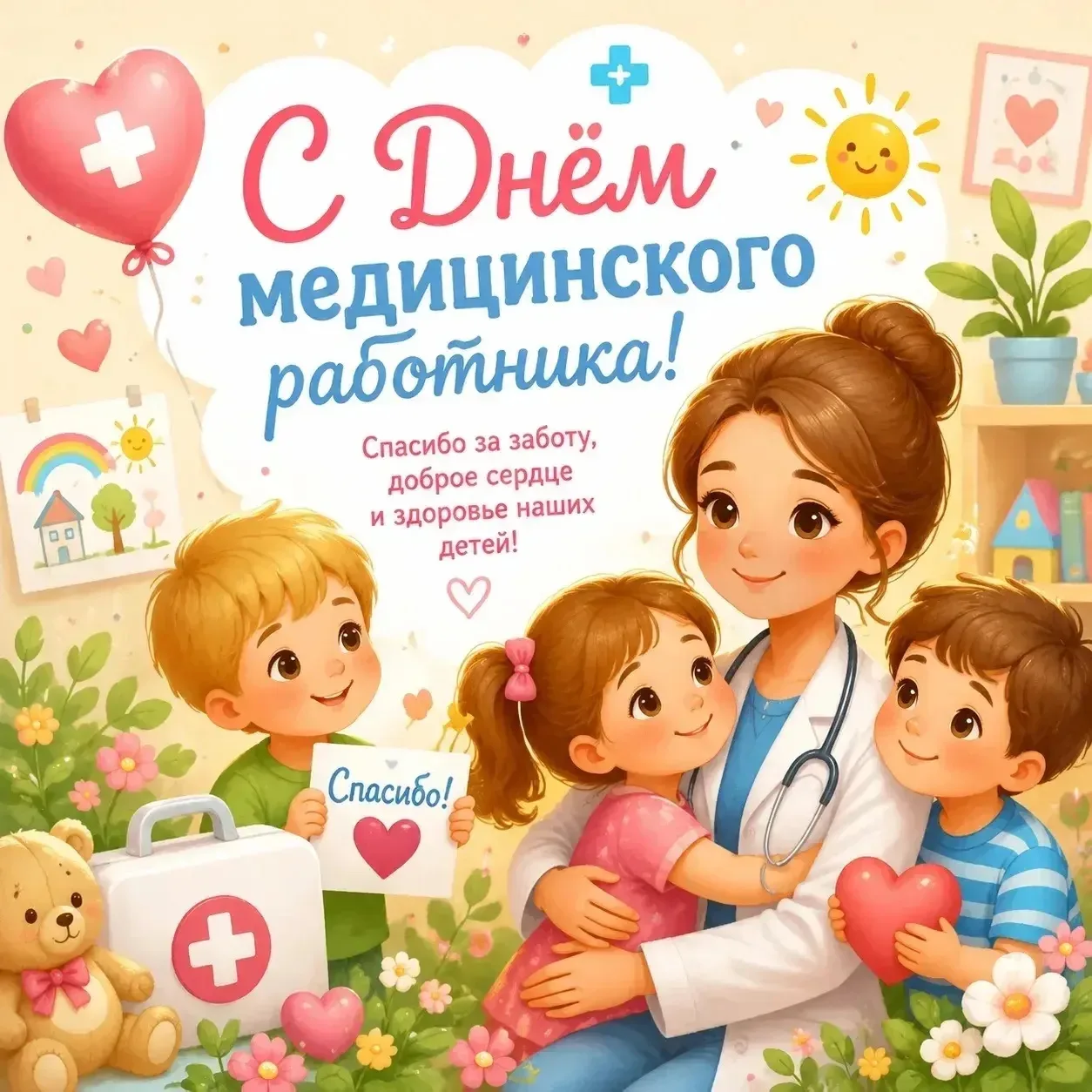 🩺С Днём медицинского работника! 

Сегодня, 21 июня, мы поздравляем всех, кто посвятил свою жизнь бл