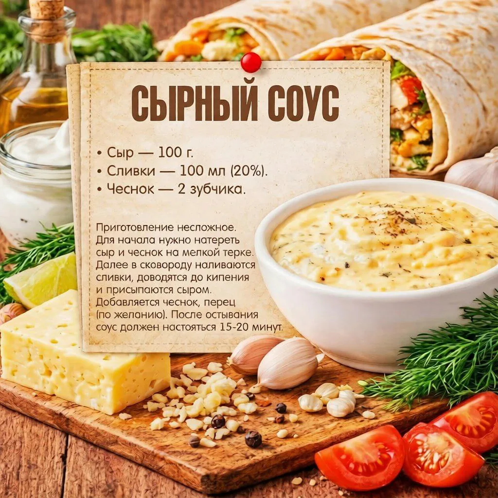 В честь Всемирного дня шаурмы в сети собрали пять лучших соусов, которыми можно заправить пищу богов