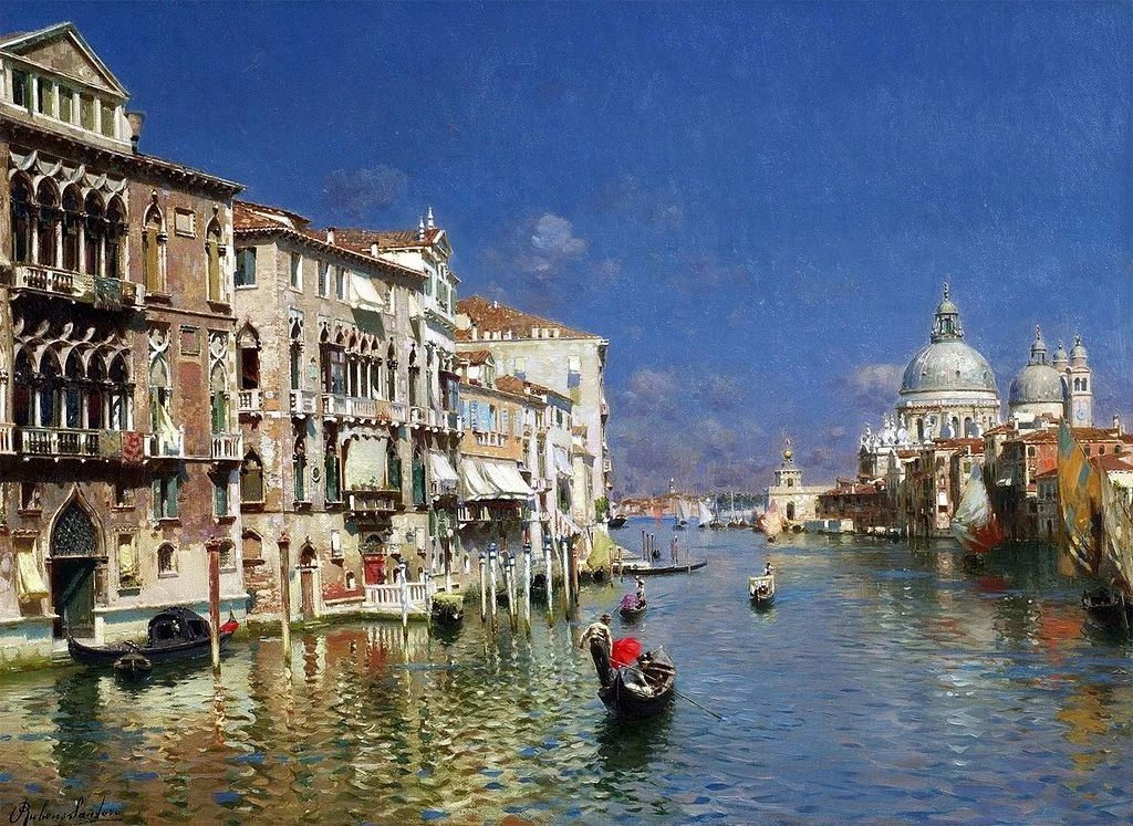 Rubens Santoro (1859–1942) "Гранд-канал"