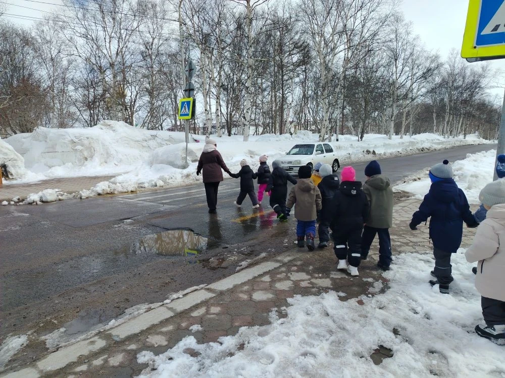 🚦В рамках плана по профилактике ДДТТ ребята старшей группы "Русалочка" совершили целевую прогулку "